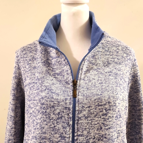 Stan Herman~ Womans Zip Up Knit Sweater Jacket Size Lg - Picture 2 of 9